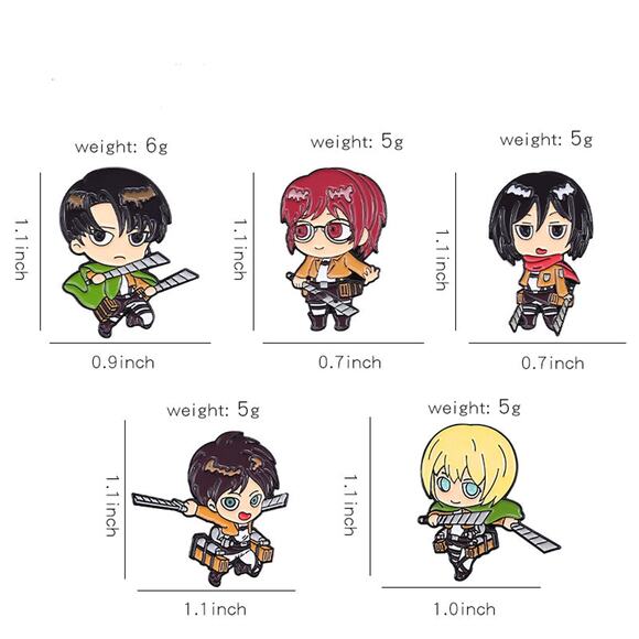 Attack On Titan Hange Zoë Enamel Pins 59-1 - Picture 3 of 5